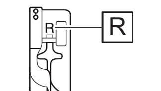 Pé bainha invisível “R”